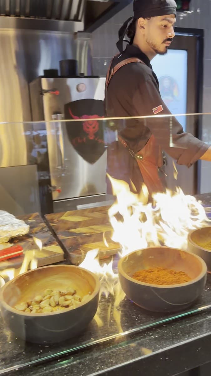 Chef Eyad craft at the grill